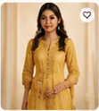 Bagh Print Pure Cotton Straight Work Kurti